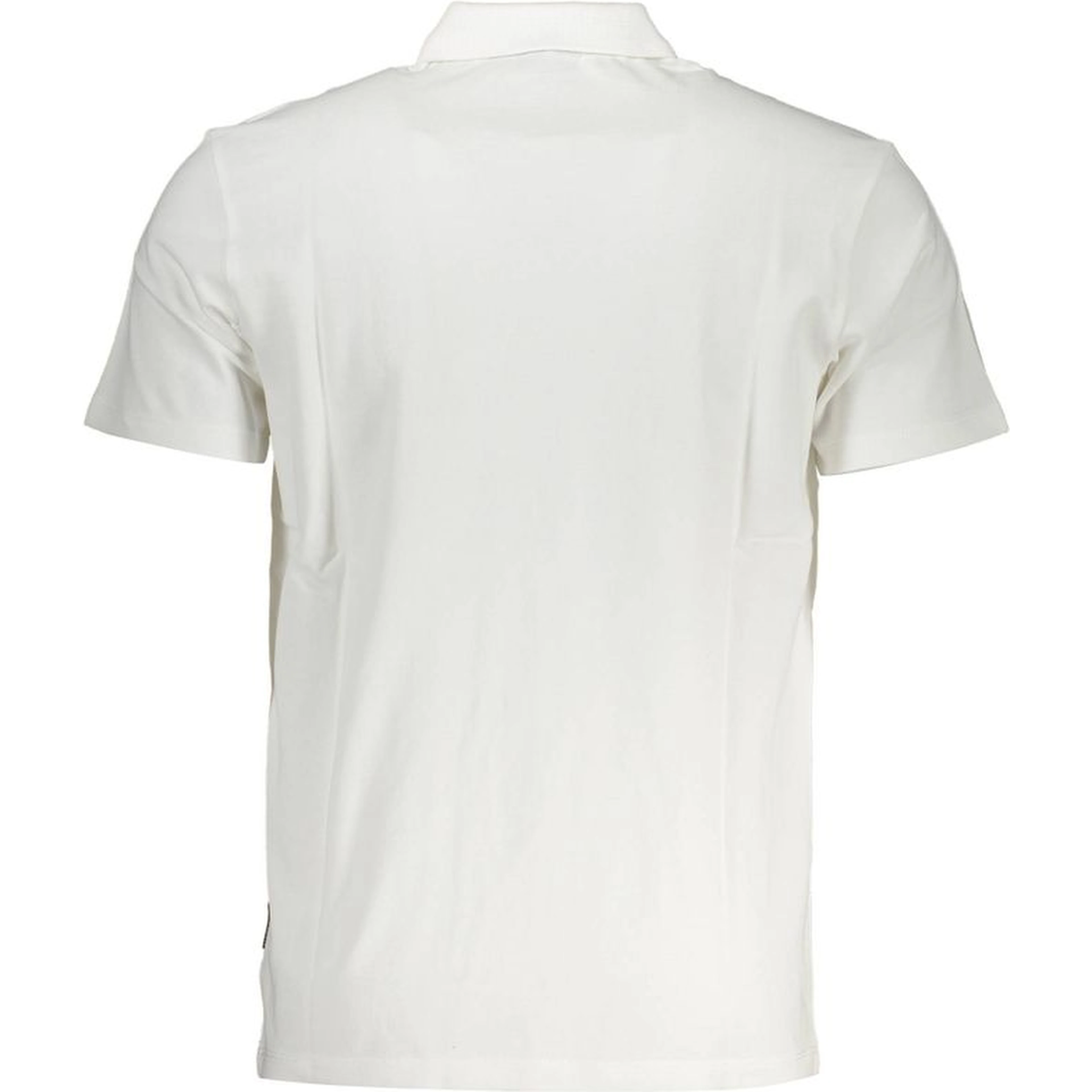 White Cotton Men Polo Shirt