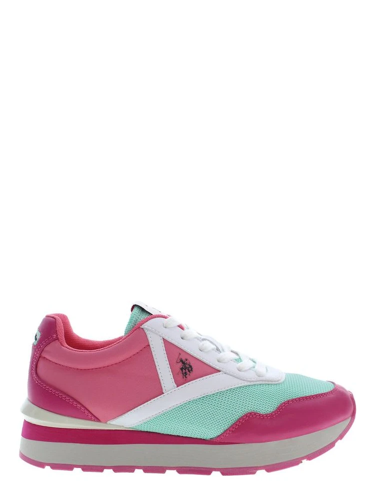Pink Polyester Women Sneaker