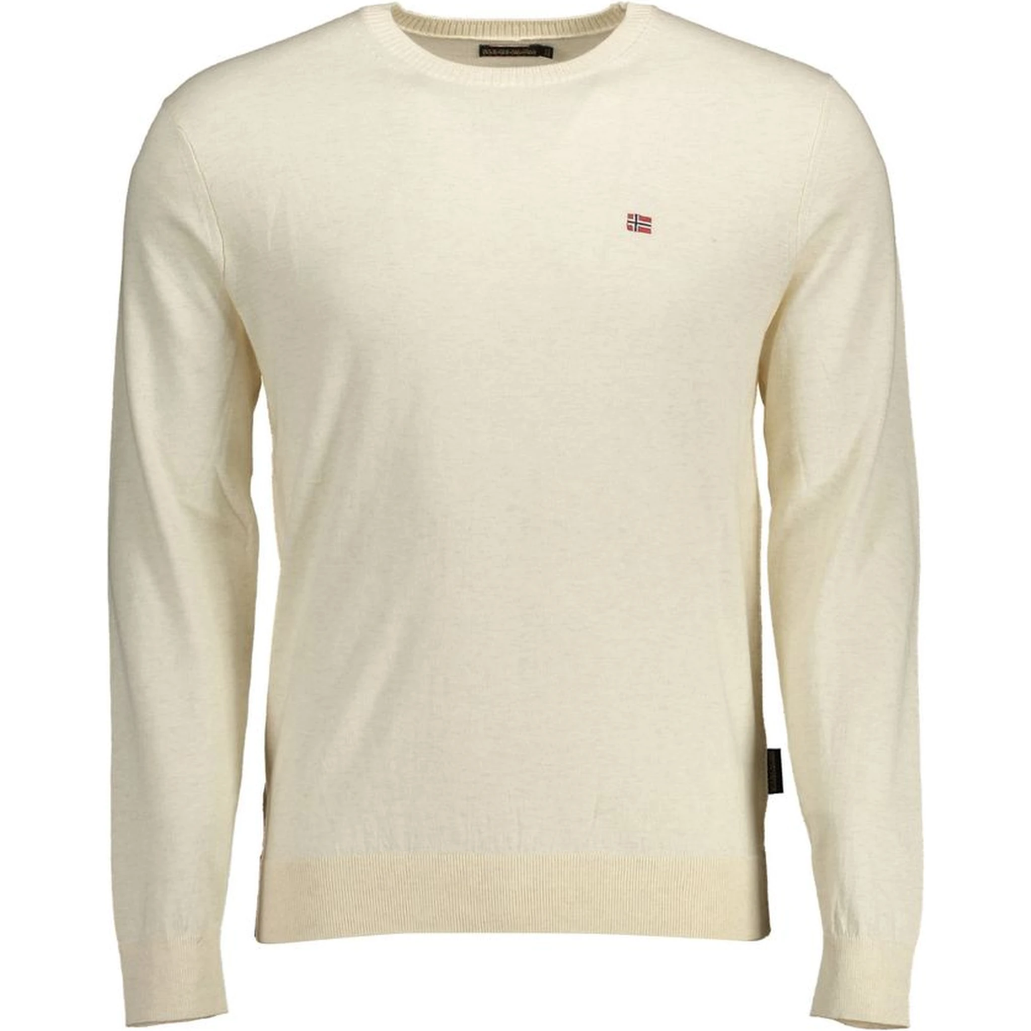 Beige Cotton Men Sweater
