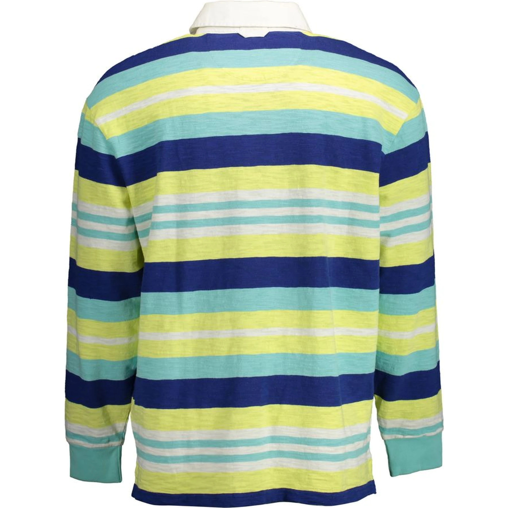 Yellow Cotton Men Polo Shirt