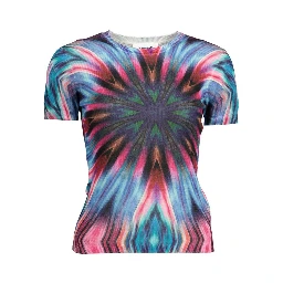 Blue Viscose Women Sweater