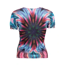 Blue Viscose Women Sweater