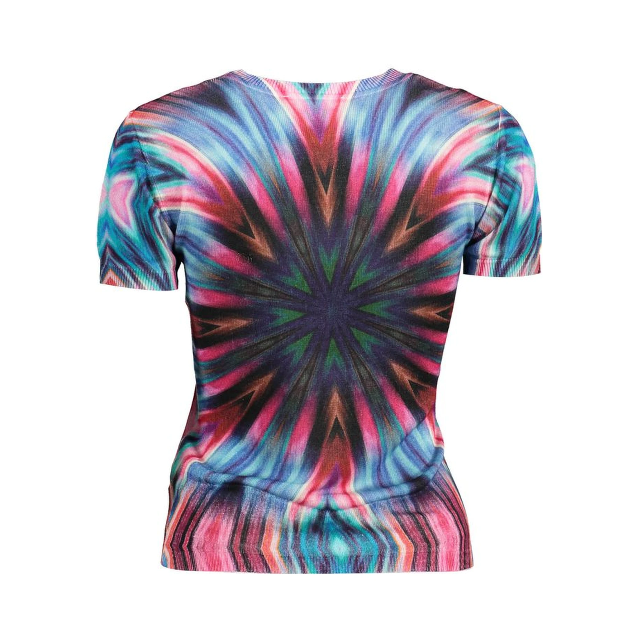 Blue Viscose Women Sweater