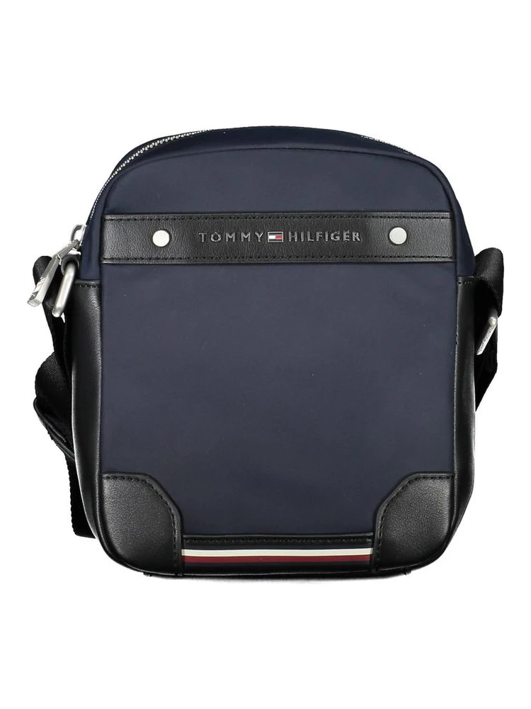 Blue Polyester Men Shoulder Bag