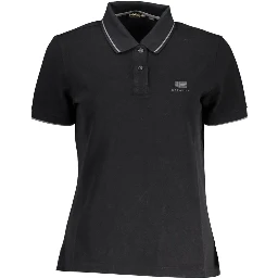 Black Cotton Polo Shirt