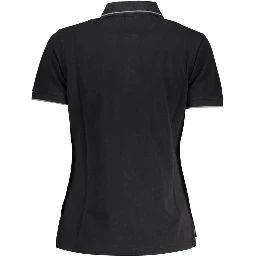 Black Cotton Polo Shirt