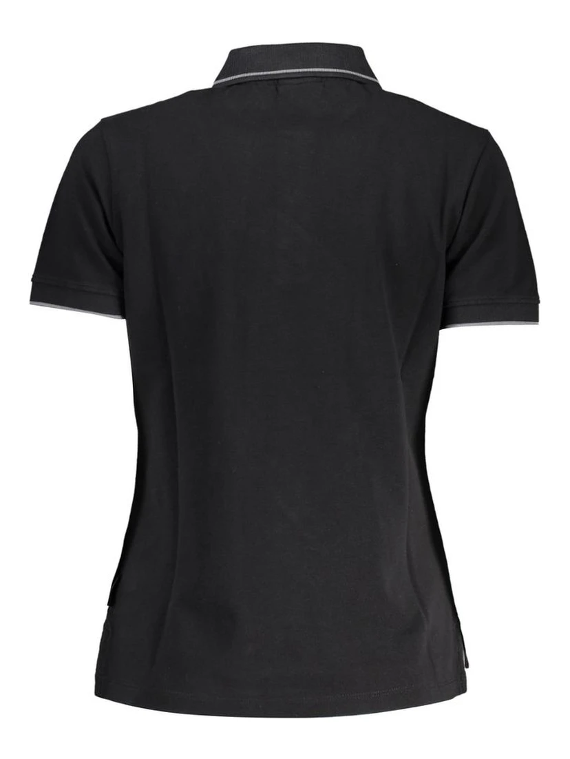 Black Cotton Polo Shirt