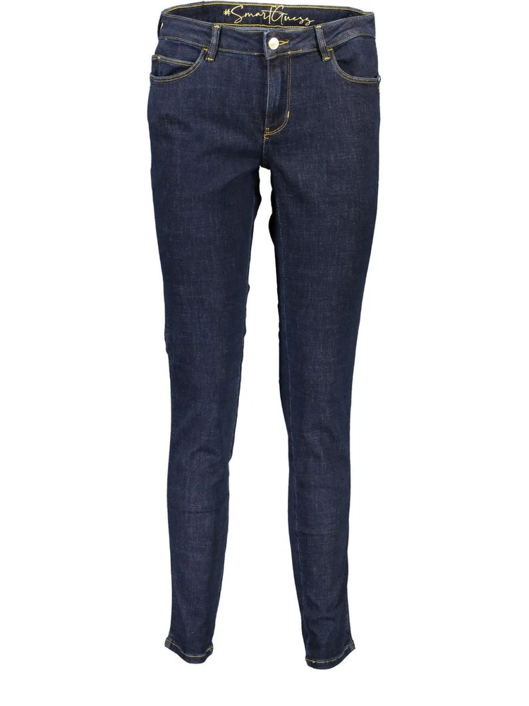 Blue Cotton Women Jeans