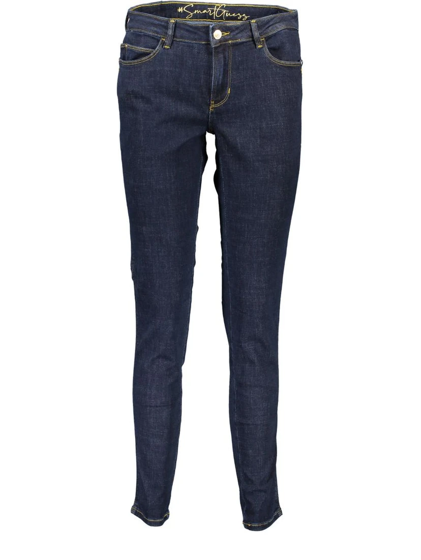 Blue Cotton Women Jeans