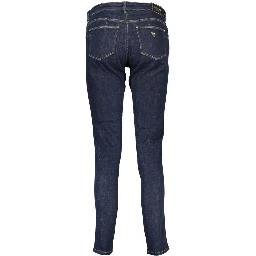 Blue Cotton Women Jeans