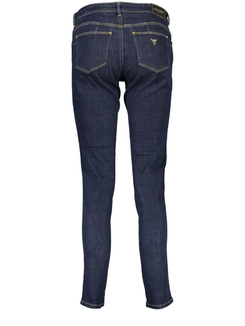 Blue Cotton Women Jeans