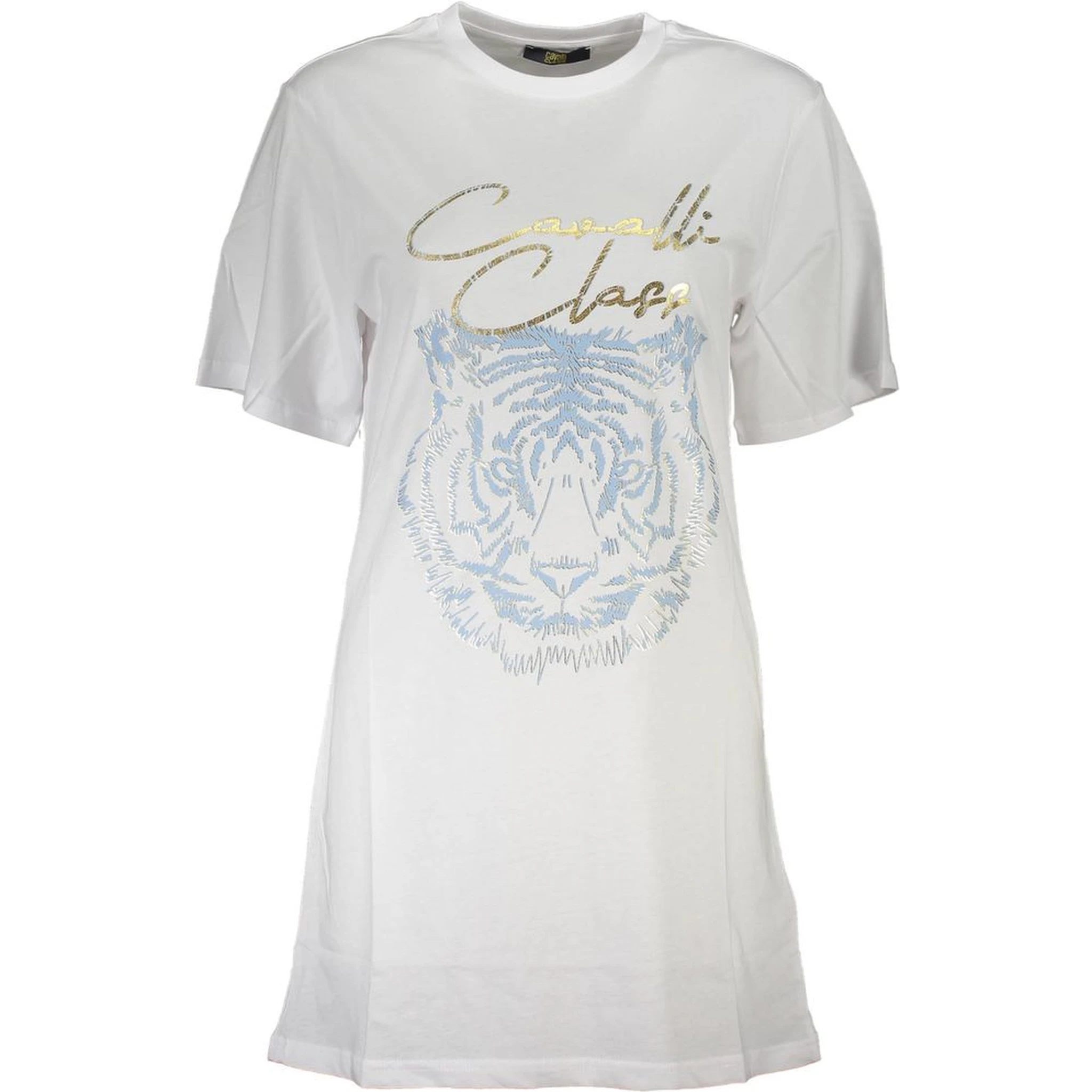 White Cotton Women T-Shirt