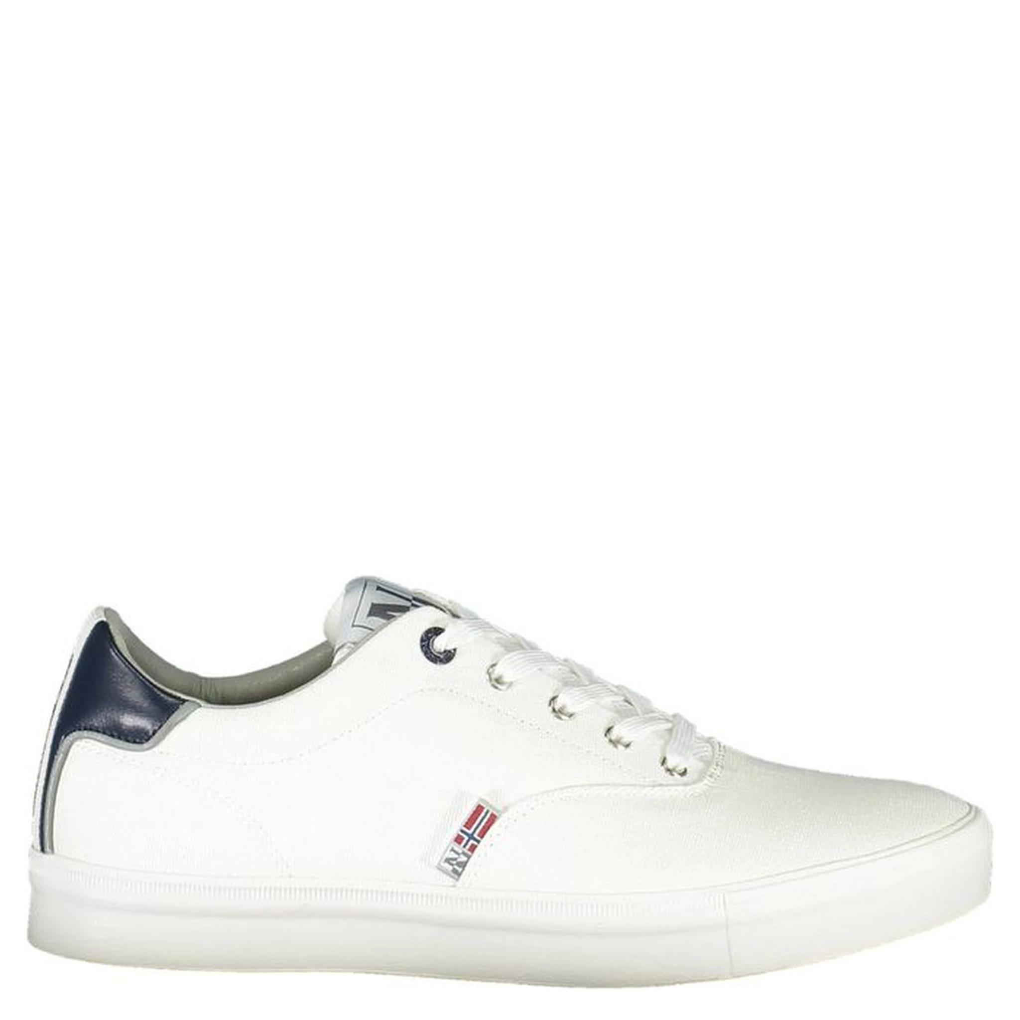 White Polyester Men Sneaker