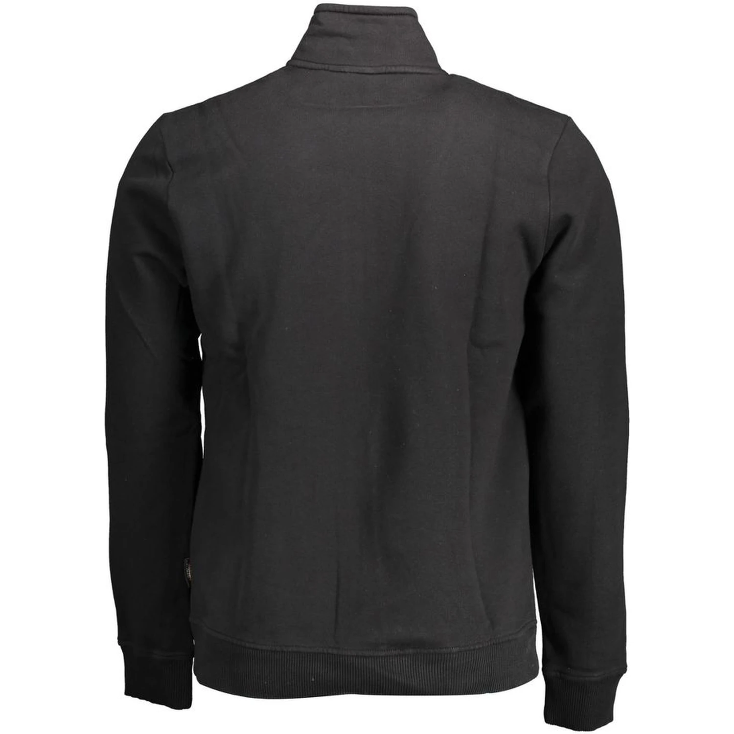 Black Cotton Men Sweater