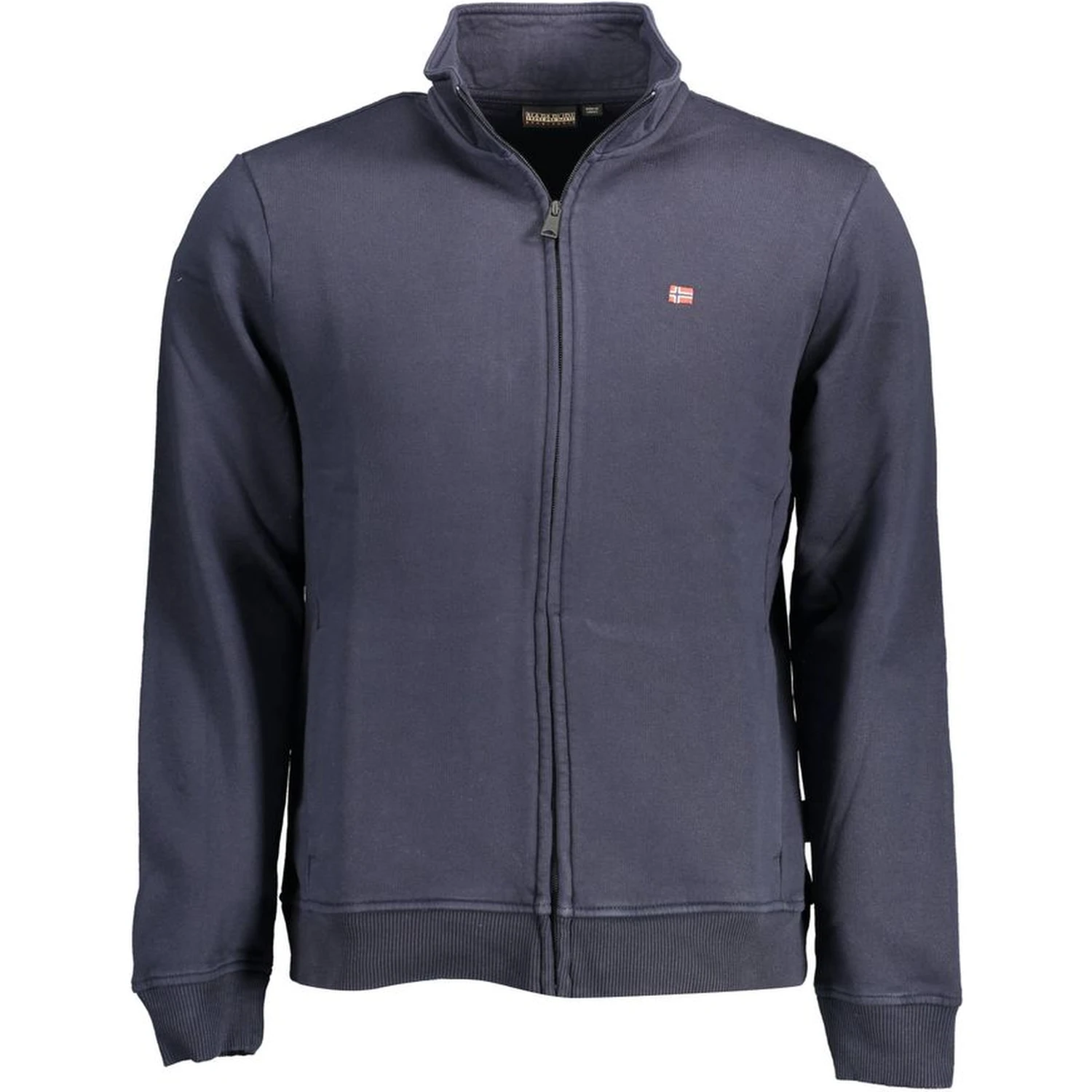 Blue Cotton Men Sweater