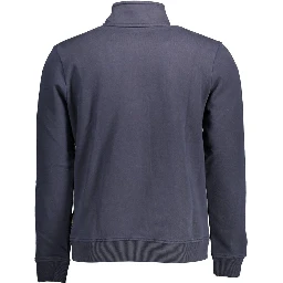 Blue Cotton Men Sweater