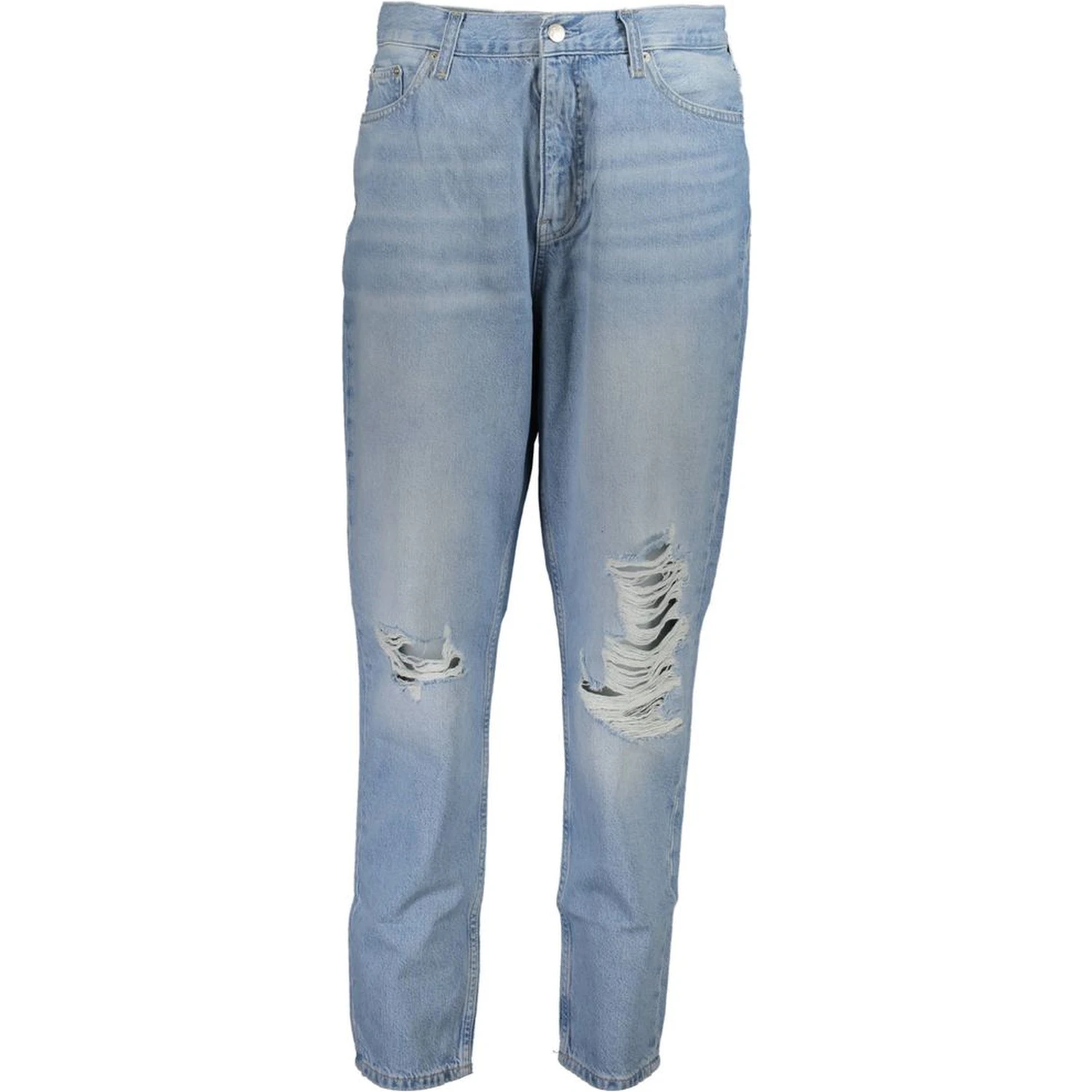 Blue Cotton Women Jeans