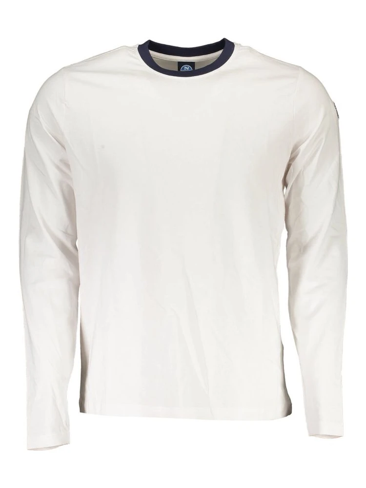 White Cotton Men T-Shirt