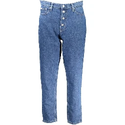 Blue Cotton Women Jeans