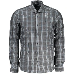 Brown Cotton Men Shirt