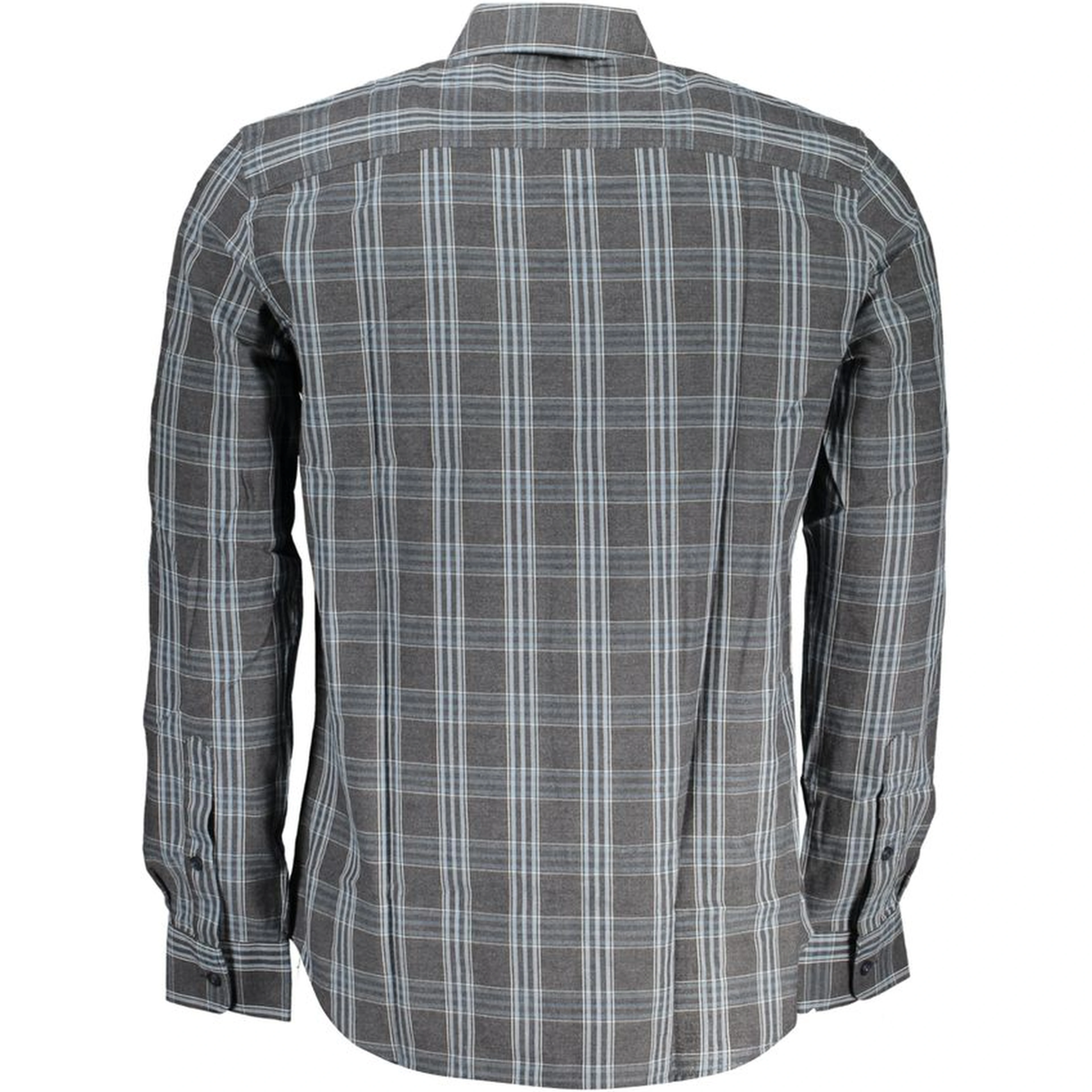 Brown Cotton Men Shirt