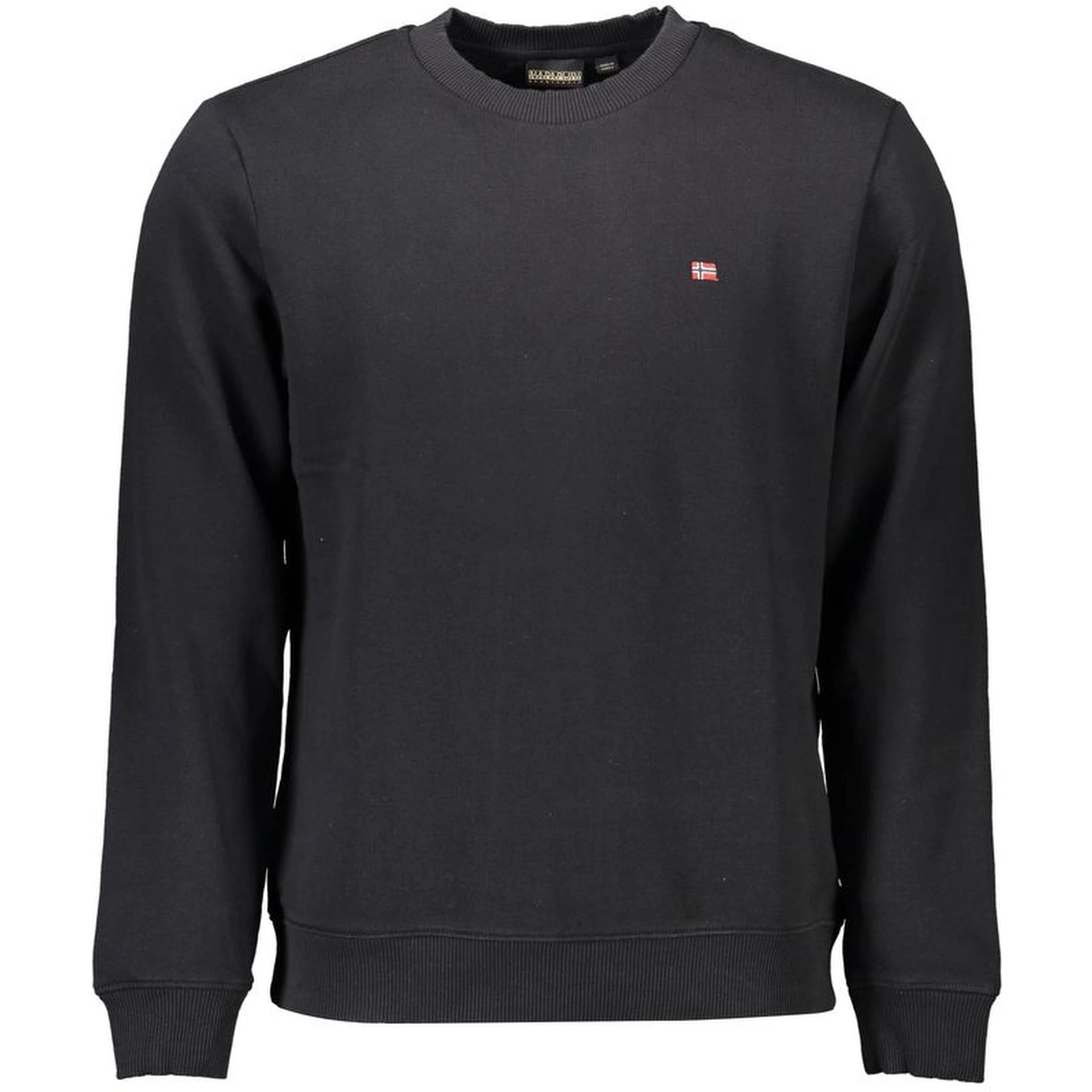Black Cotton Men Sweater