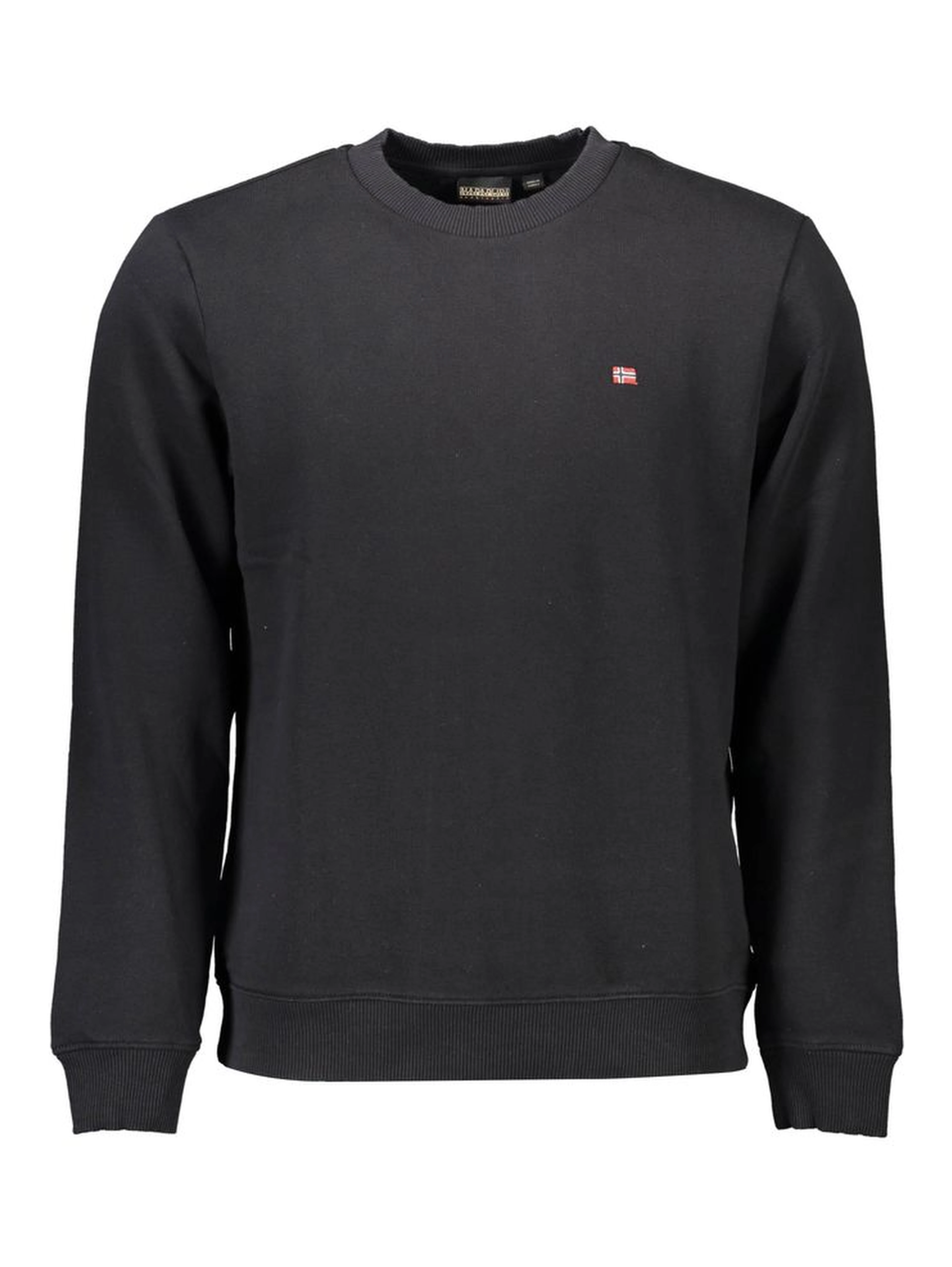 Black Cotton Men Sweater