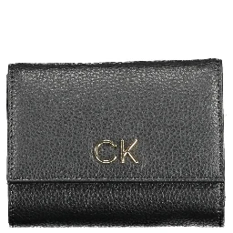 Black Polyester Women Wallet