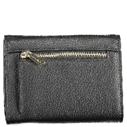 Black Polyester Women Wallet