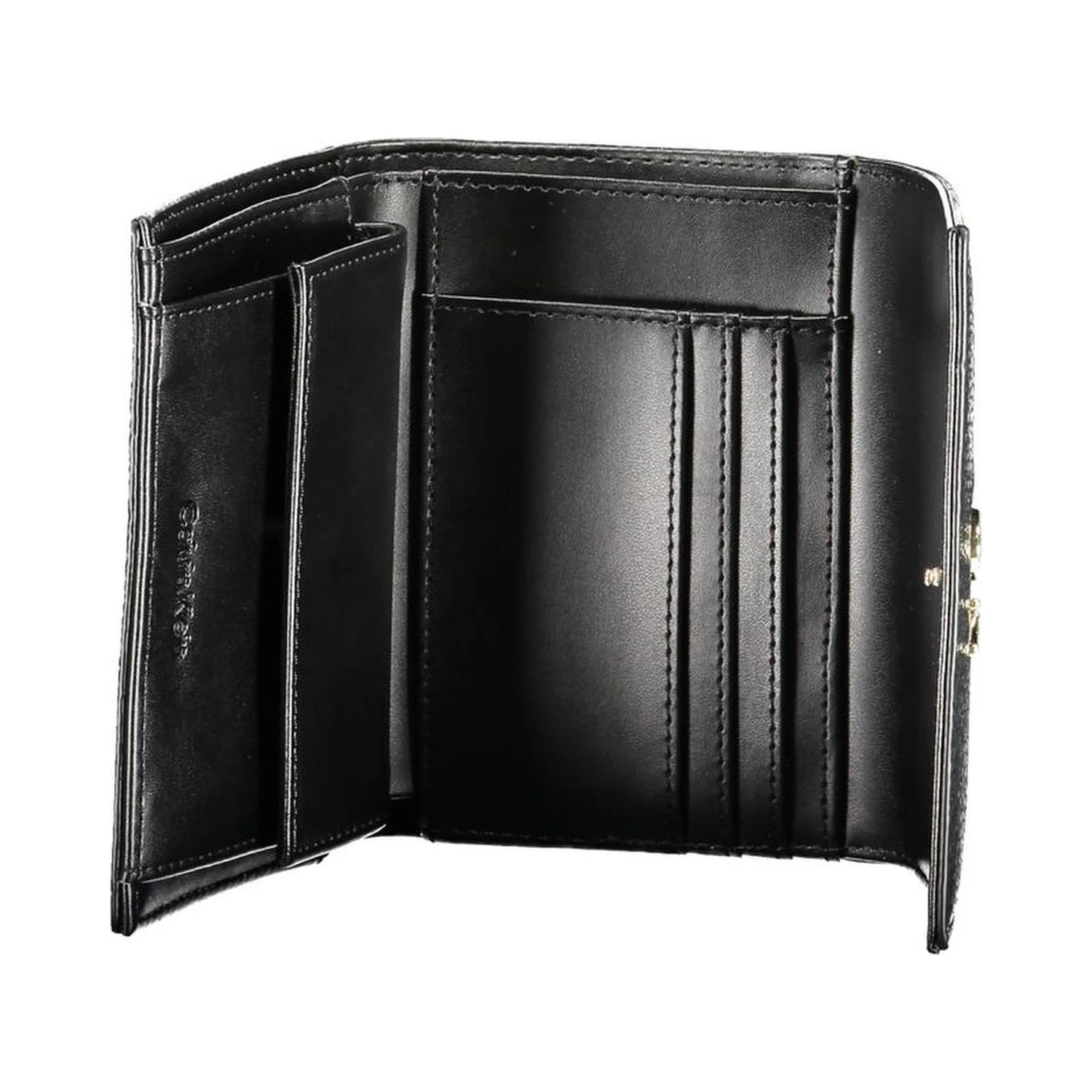 Black Polyester Women Wallet