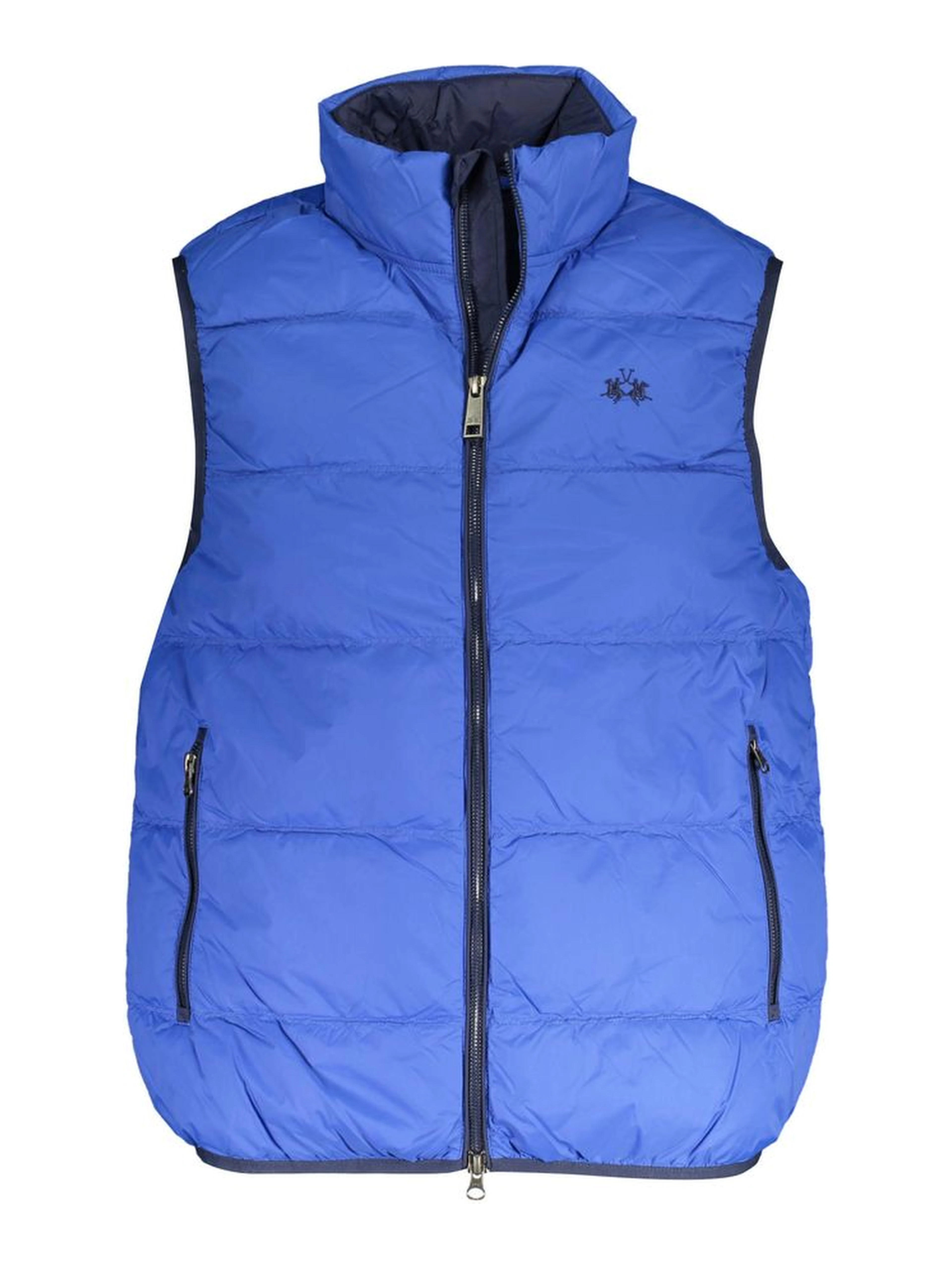 Blue Polyamide Men Jacket