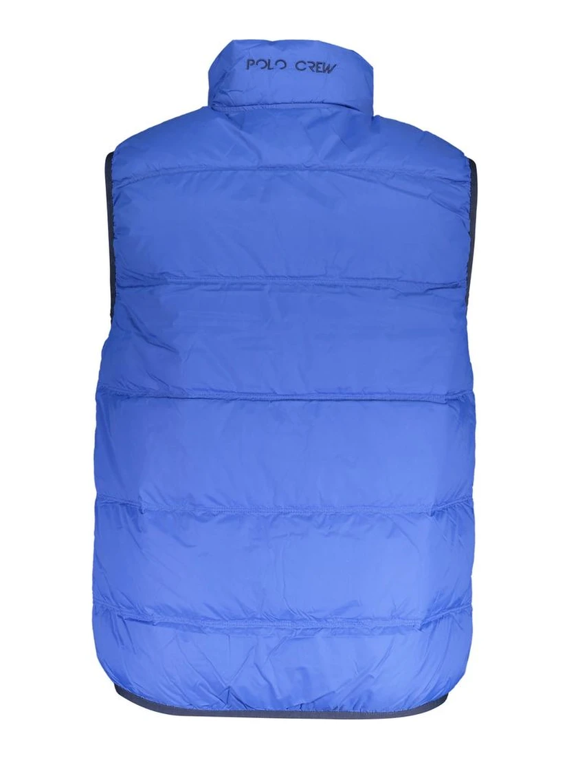 Blue Polyamide Men Jacket