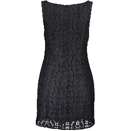 Black Polyester Women Dress