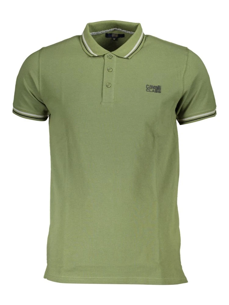 Green Cotton Polo Shirt