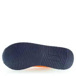 Orange Polyester Men Sneaker