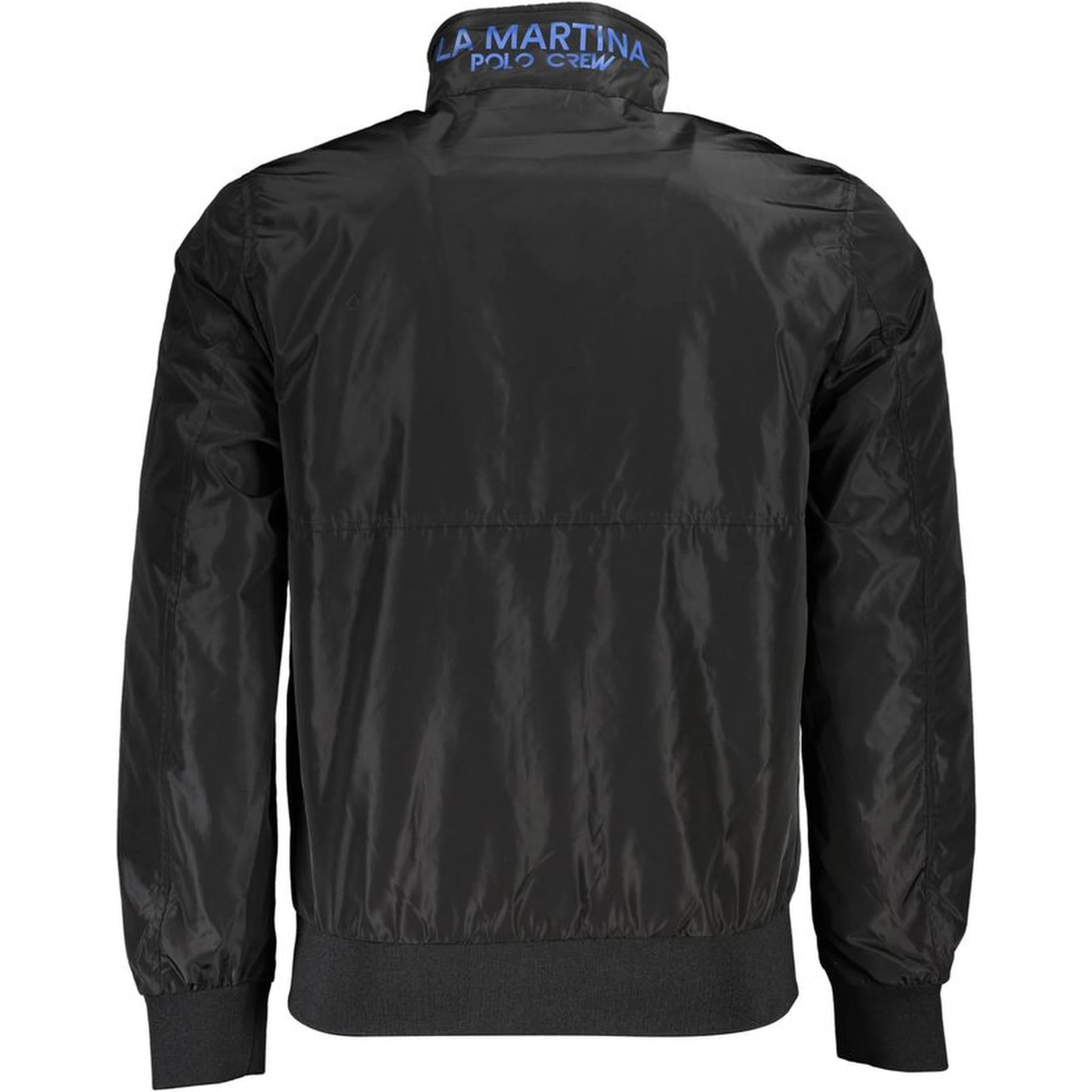 Black Polyester Men Jacket