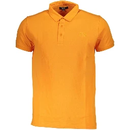 Orange Cotton Polo Shirt