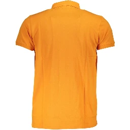 Orange Cotton Polo Shirt