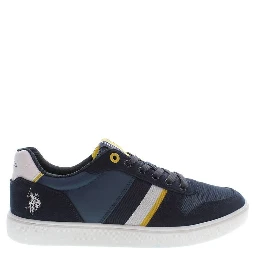 Blue Polyester Men Sneaker