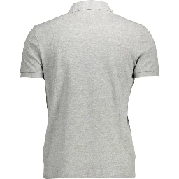 Gray Cotton Polo Shirt