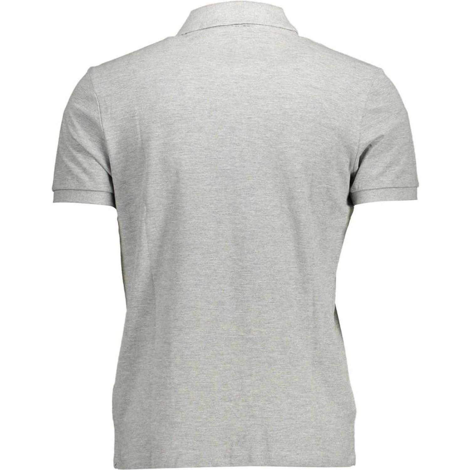 Gray Cotton Polo Shirt