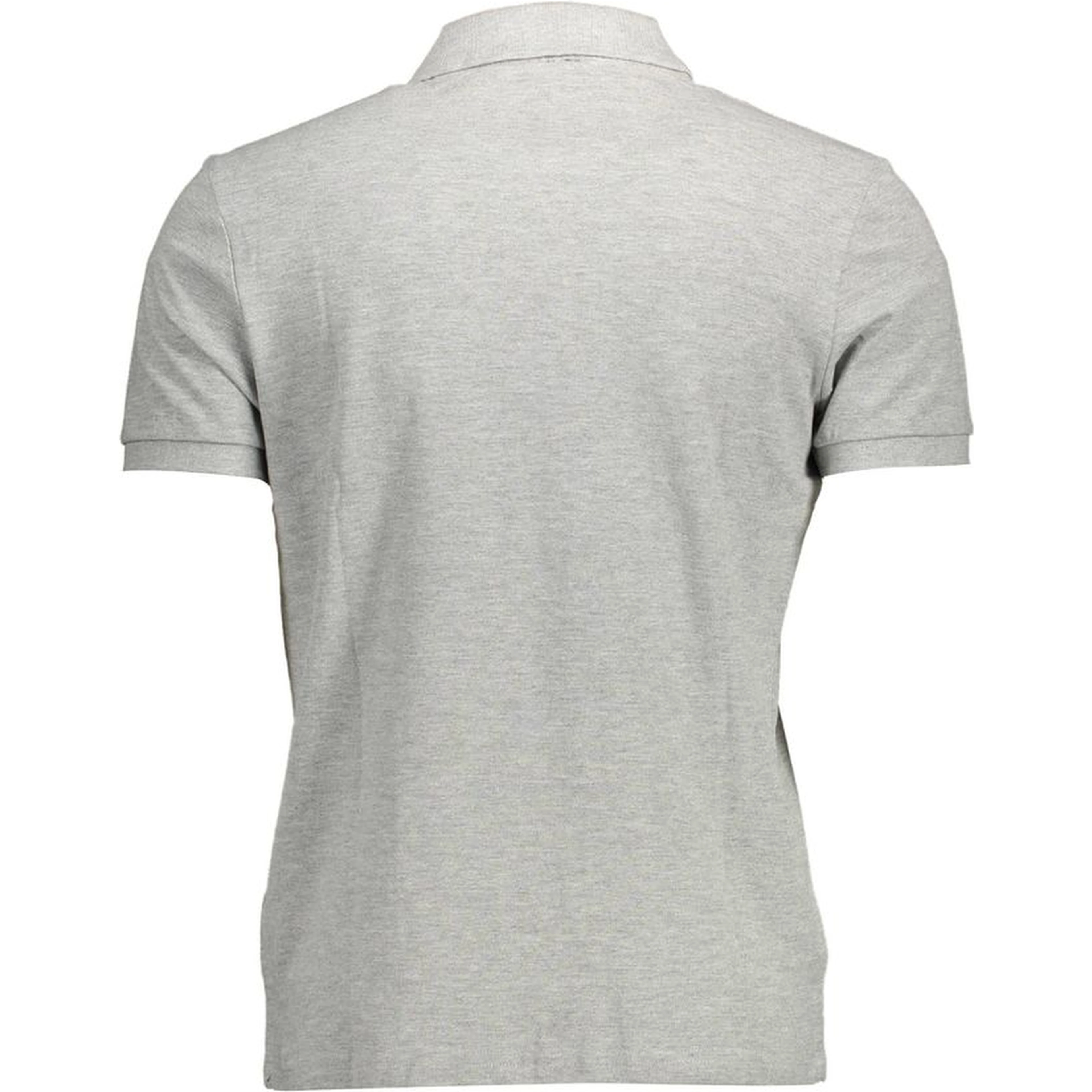 Gray Cotton Polo Shirt