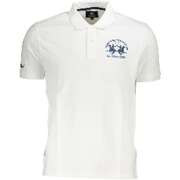 White Cotton Polo Shirt