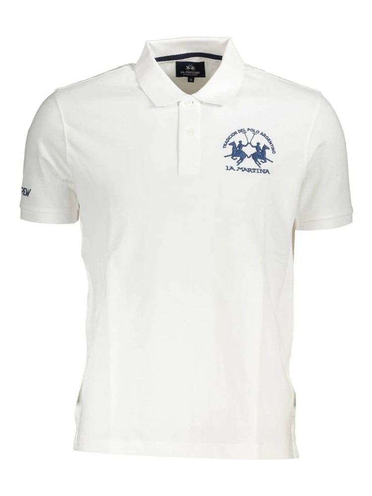 White Cotton Polo Shirt