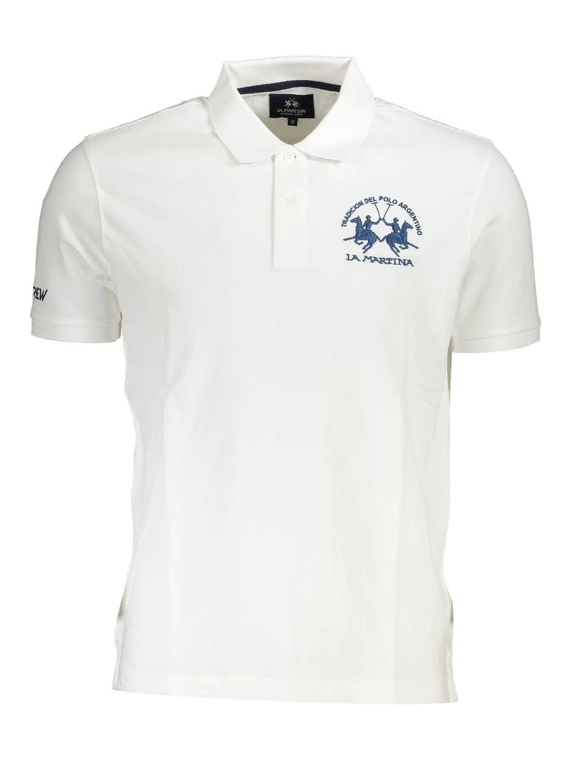 White Cotton Polo Shirt
