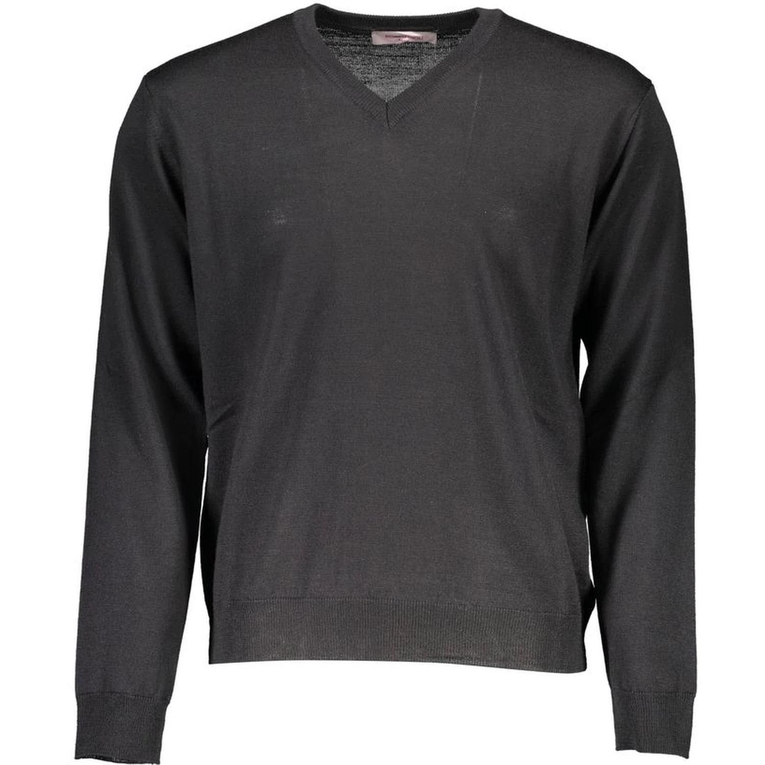Black Wool Men Sweater