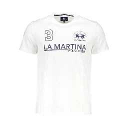 White Cotton Men T-Shirt