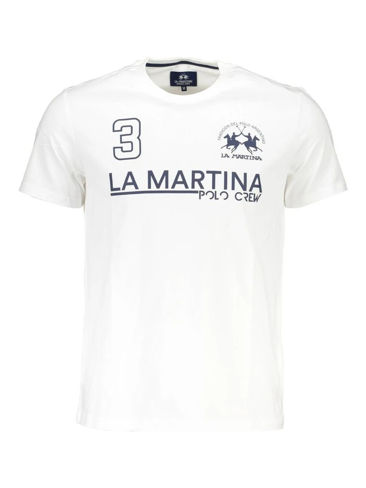White Cotton Men T-Shirt