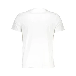 White Cotton Men T-Shirt