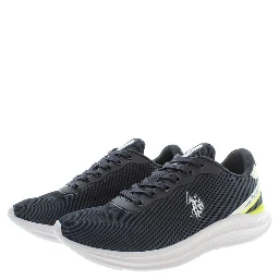 Blue Polyester Men Sneaker